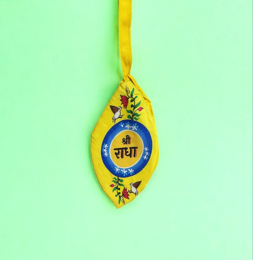 Shri Radha Yellow Japbag Mala Jholi