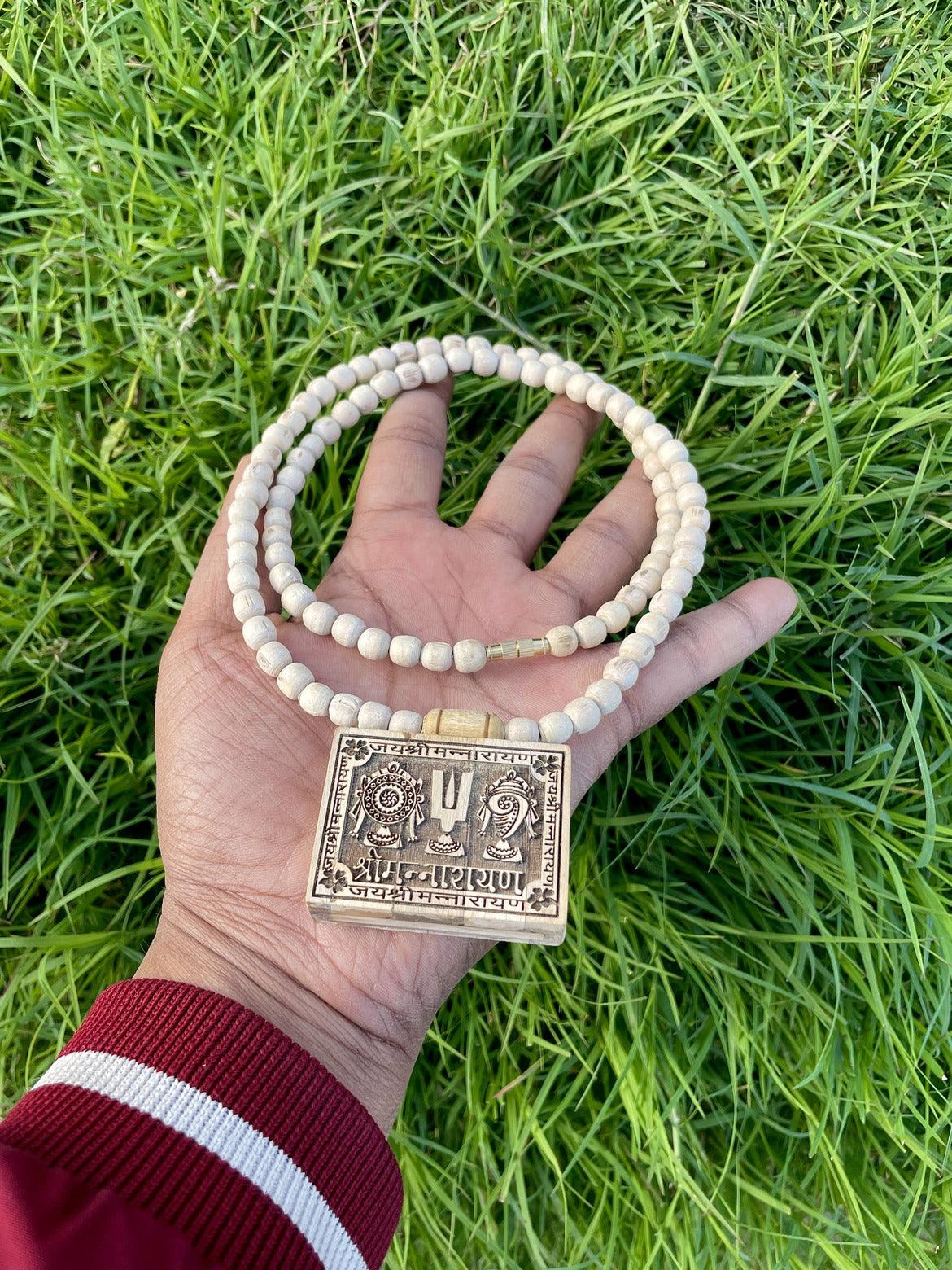 Shri Mannarayan Bhaktmal Locket Original Tulsi Mala