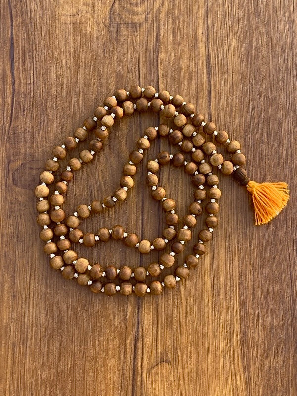 108+1 Brown Original Tulsi Japmala(10 mm)