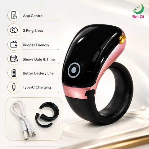Bei Qi Smart Finger Jap Counter – App-Controlled Digital Ring