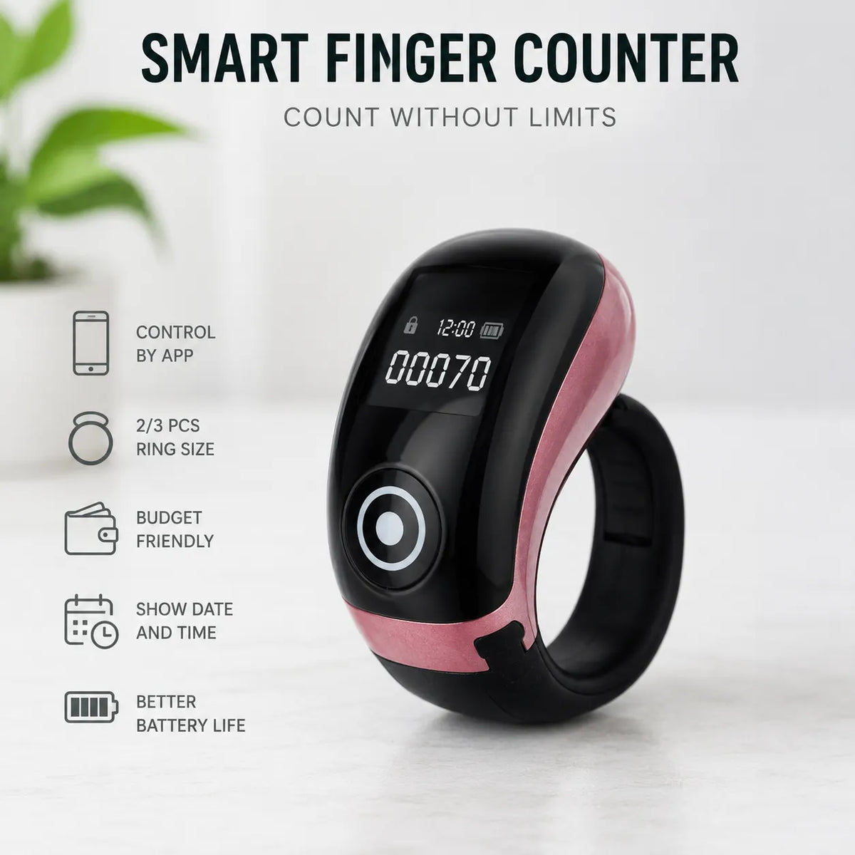 KE108 Rechargeable Naam Jap Counter – 70 Lakh Counting