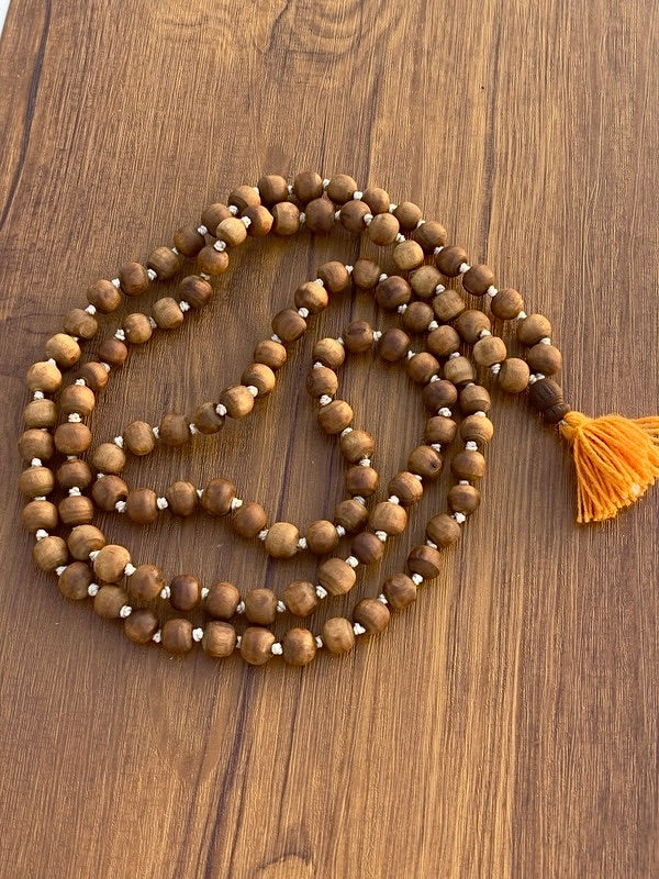 108+1 Brown Original Tulsi Japmala(10 mm)