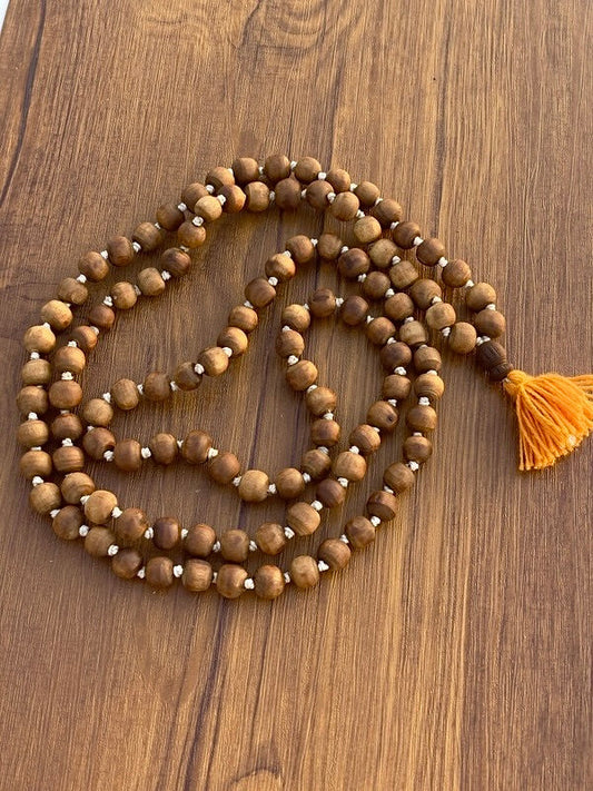 108+1 Brown Original Tulsi Japmala(10 mm)