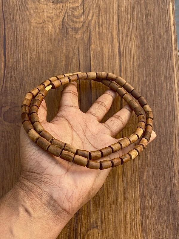 2 Round Brown Original Tulsi Mala Long beads | Thick Size