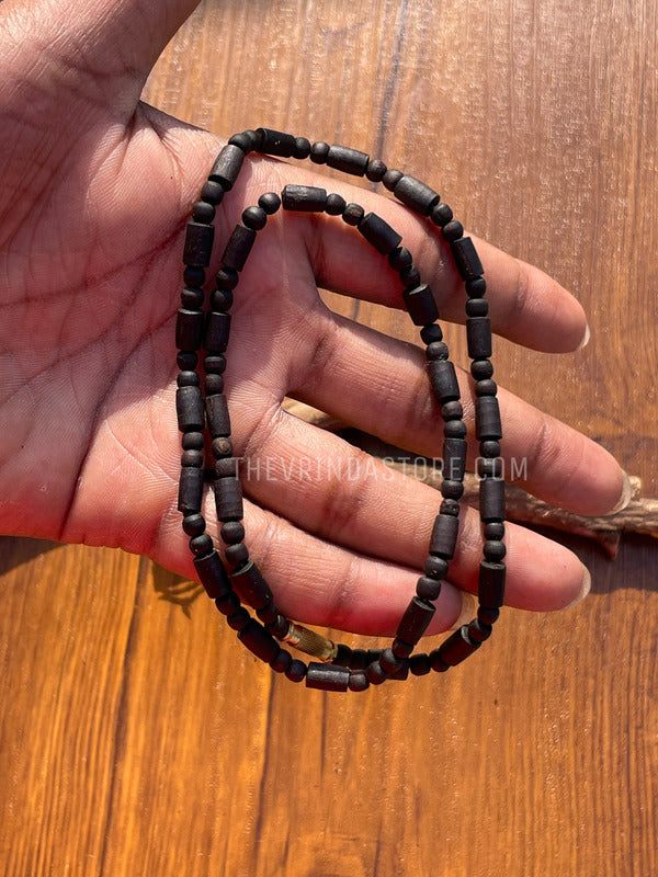 1 Round Original Black Tulsi Mala
