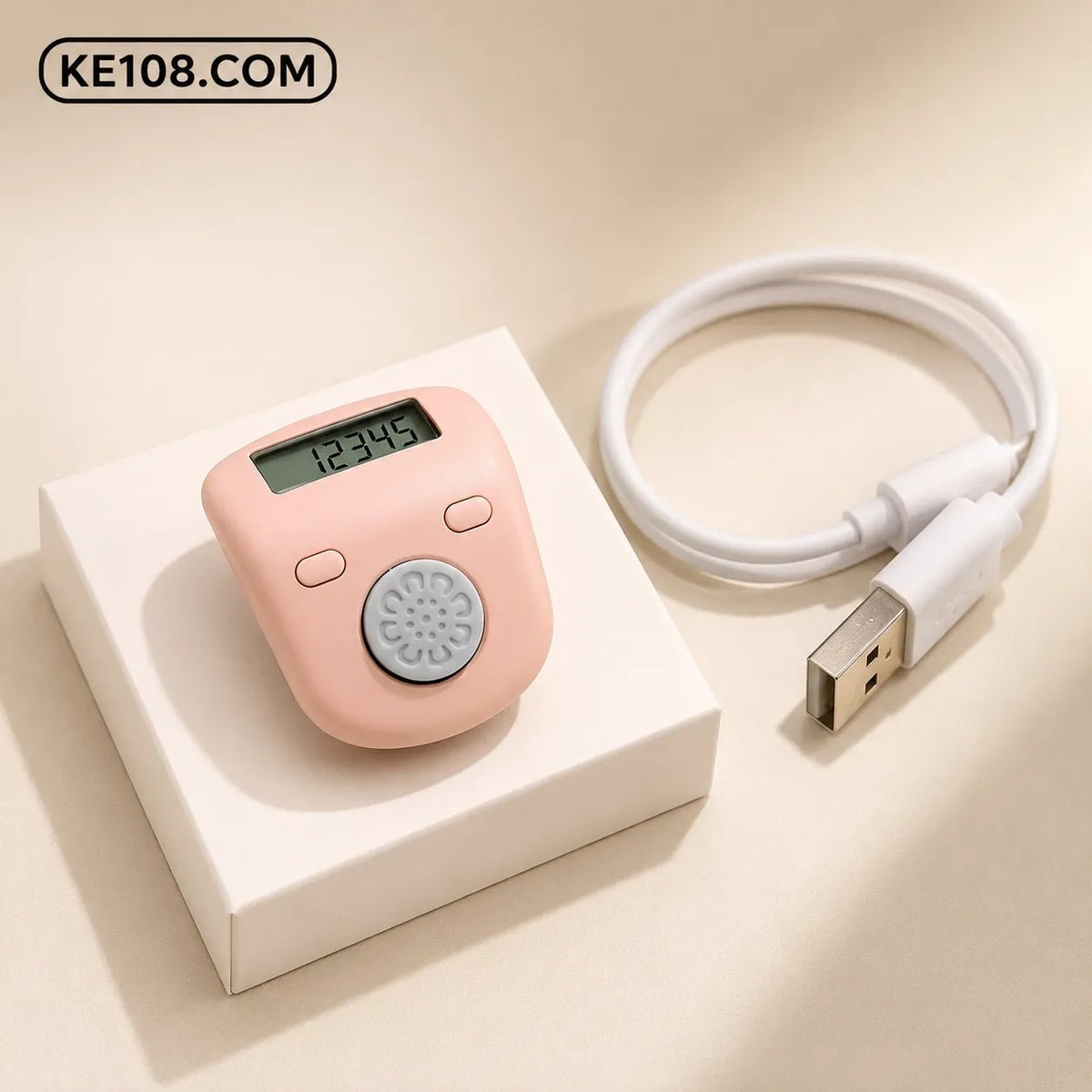 KE108 Rechargeable Mini Finger Jap Counter – Digital LCD Counter