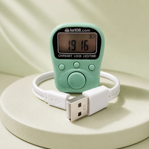 KE108 Rechargeable Naam Jap Counter – 70 Lakh Counting