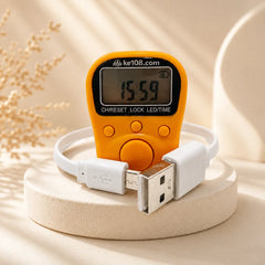 KE108 Rechargeable Naam Jap Counter – 70 Lakh Counting