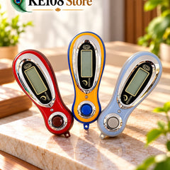 Digital Mala Counter (SXH5136) - Up to 1 Lakh Count, LCD Screen, Separate Reset Button, Lanyard & Replaceable Battery