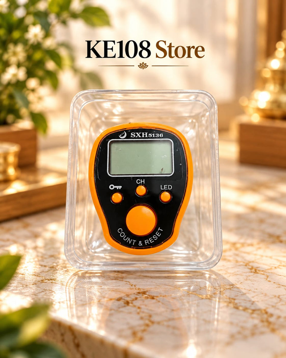 KE305 LED Nam Jap Counter (SXH5136) - 5 Independent Channels, Up to 50 Lakh Counting, Lock/Unlock Feature & 12 Colors
