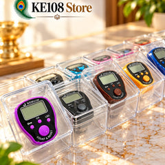 KE305 LED Nam Jap Counter (SXH5136) - 5 Independent Channels, Up to 50 Lakh Counting, Lock/Unlock Feature & 12 Colors