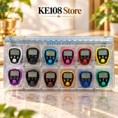 KE305 LED Nam Jap Counter (SXH5136) - 5 Independent Channels, Up to 50 Lakh Counting, Lock/Unlock Feature & 12 Colors