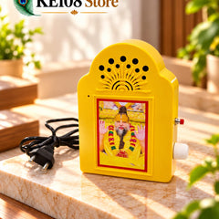 Shri Akhand Jaap Speaker (KE SP-01) - Large Plug-In Electric Devotional Audio Box with Volume Control & Power Cord