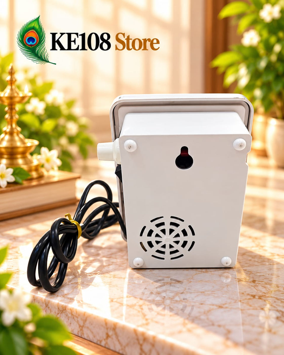 Big LED Naam Jaap Speaker (KE SP-02) - Plug-In Devotional Chanting Audio Box with Power Switch, Volume Knob & Power Cord