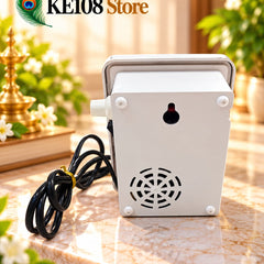 Big LED Naam Jaap Speaker (KE SP-02) - Plug-In Devotional Chanting Audio Box with Power Switch, Volume Knob & Power Cord