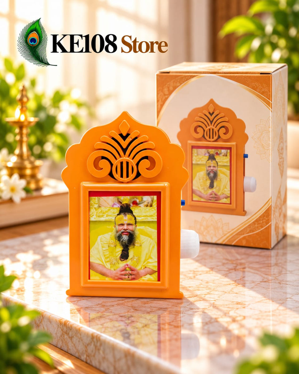 Night Lamp & Naam Jaap Speaker (KE SP-04) - Plug-In Mini Mantra Box with Built-In Night Light, Volume Control & Change Over Switch